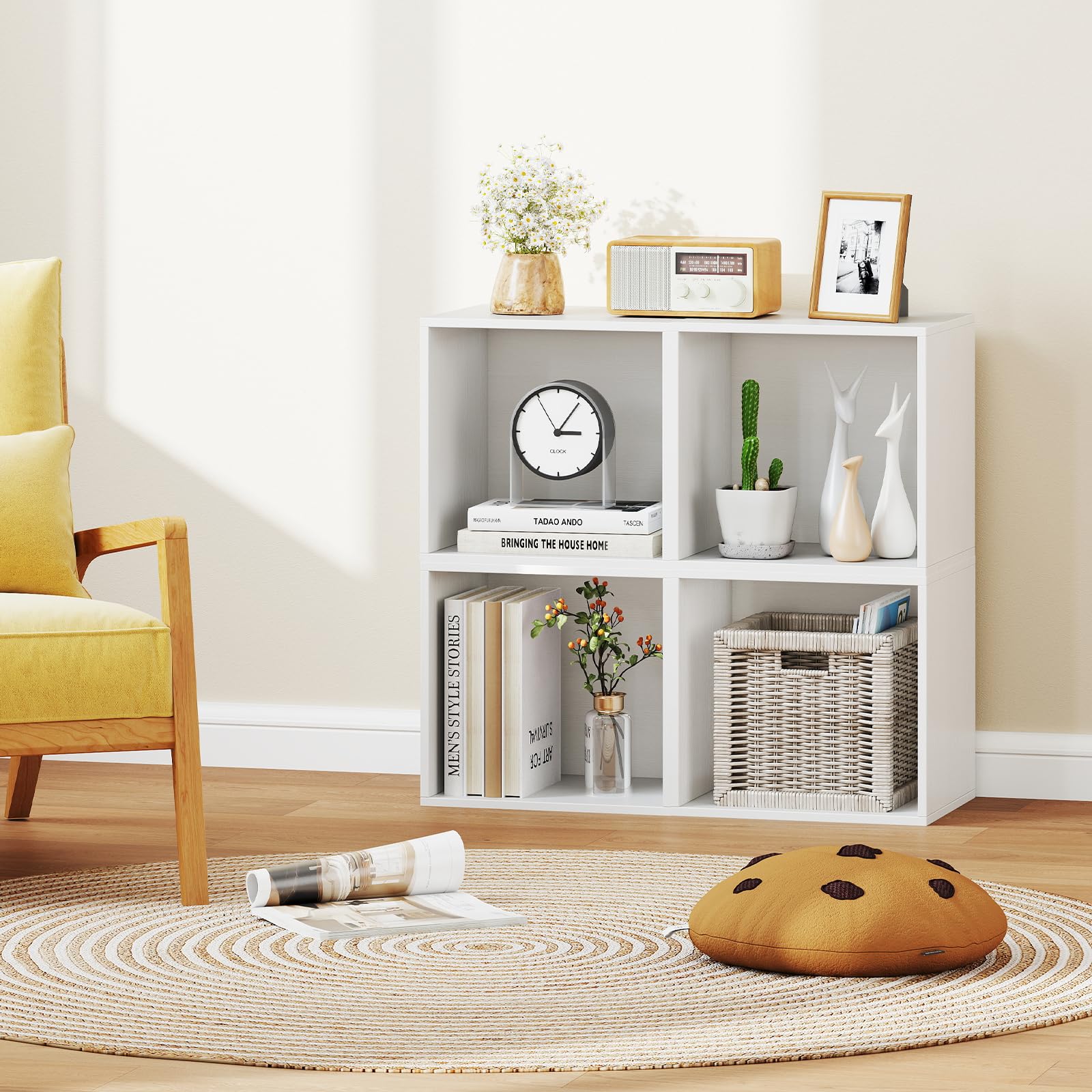 Amazon.com: SILKYDRY Stackable Cube Bookshelf, Modular Cubby